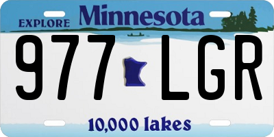 MN license plate 977LGR