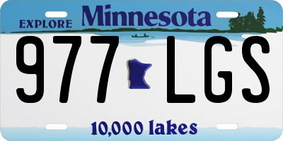 MN license plate 977LGS