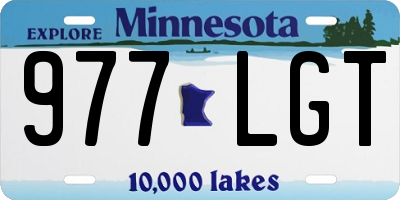 MN license plate 977LGT