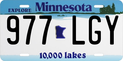 MN license plate 977LGY