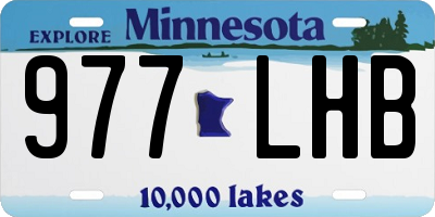 MN license plate 977LHB