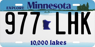 MN license plate 977LHK