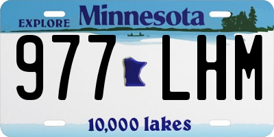 MN license plate 977LHM