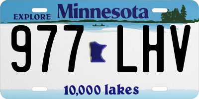 MN license plate 977LHV