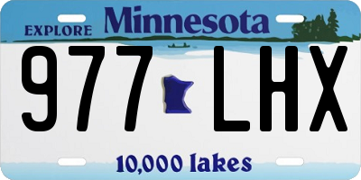 MN license plate 977LHX