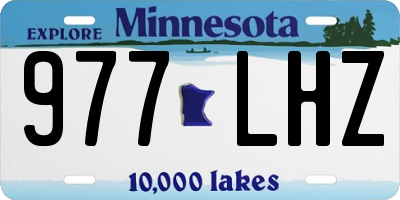 MN license plate 977LHZ