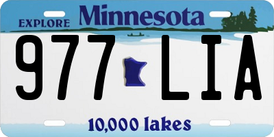 MN license plate 977LIA