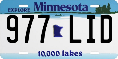 MN license plate 977LID