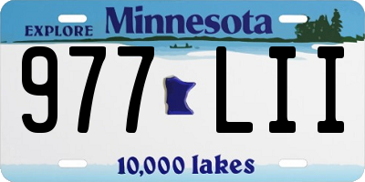 MN license plate 977LII