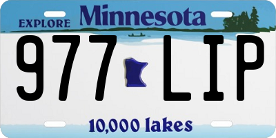 MN license plate 977LIP