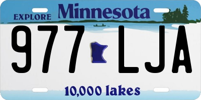 MN license plate 977LJA