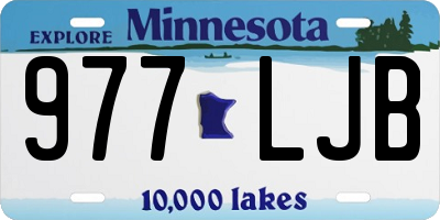 MN license plate 977LJB