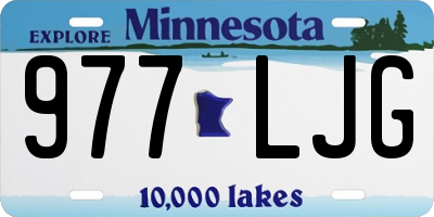 MN license plate 977LJG