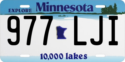 MN license plate 977LJI