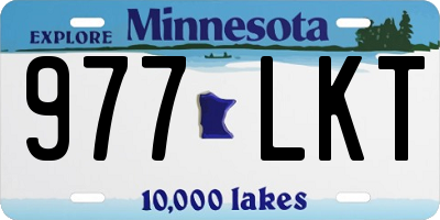 MN license plate 977LKT