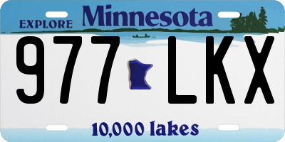 MN license plate 977LKX