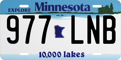MN license plate 977LNB