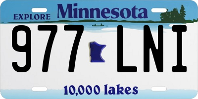 MN license plate 977LNI