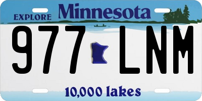 MN license plate 977LNM