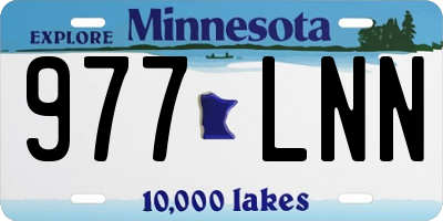 MN license plate 977LNN