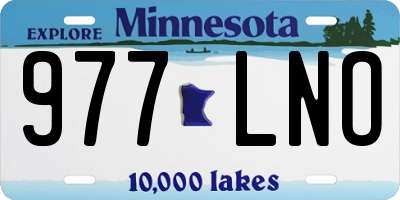 MN license plate 977LNO