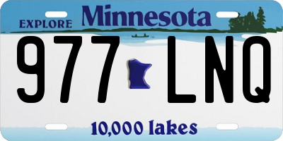 MN license plate 977LNQ