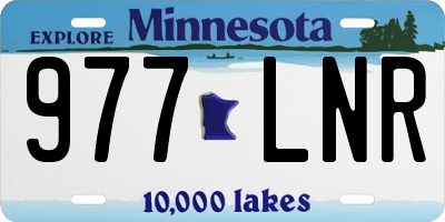 MN license plate 977LNR
