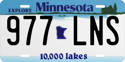 MN license plate 977LNS