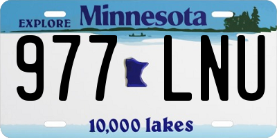 MN license plate 977LNU