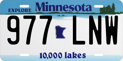 MN license plate 977LNW