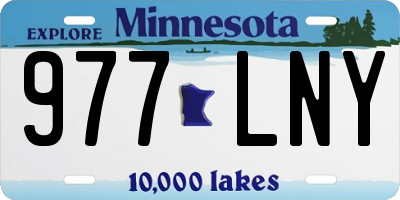 MN license plate 977LNY