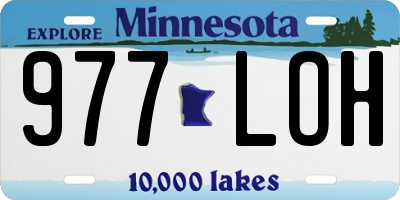 MN license plate 977LOH