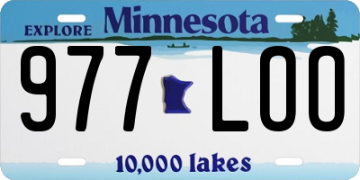 MN license plate 977LOO