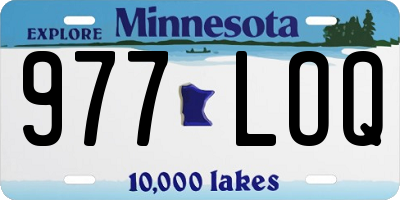 MN license plate 977LOQ