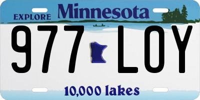 MN license plate 977LOY