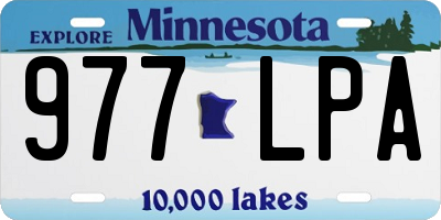 MN license plate 977LPA