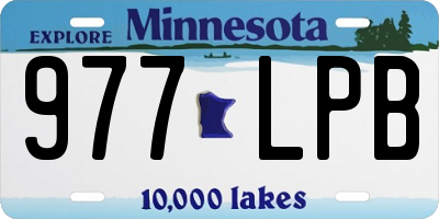 MN license plate 977LPB