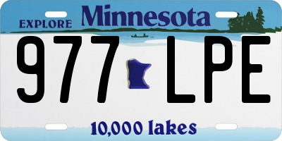 MN license plate 977LPE