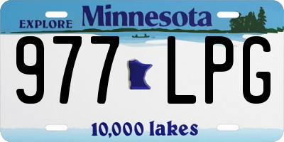 MN license plate 977LPG