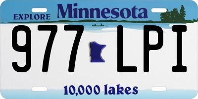 MN license plate 977LPI