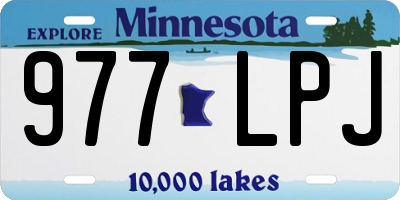 MN license plate 977LPJ