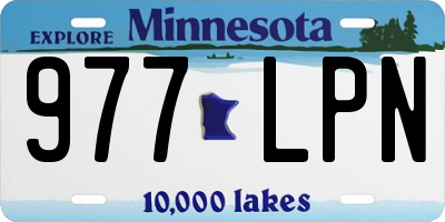 MN license plate 977LPN