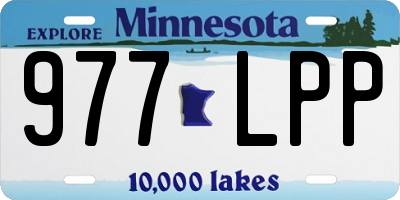 MN license plate 977LPP