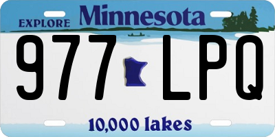 MN license plate 977LPQ