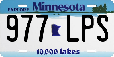 MN license plate 977LPS