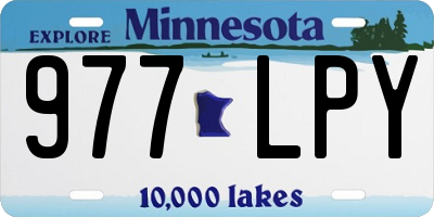 MN license plate 977LPY