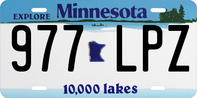 MN license plate 977LPZ
