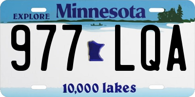 MN license plate 977LQA
