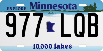 MN license plate 977LQB