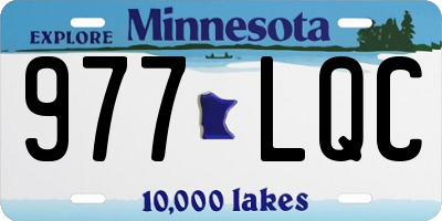 MN license plate 977LQC